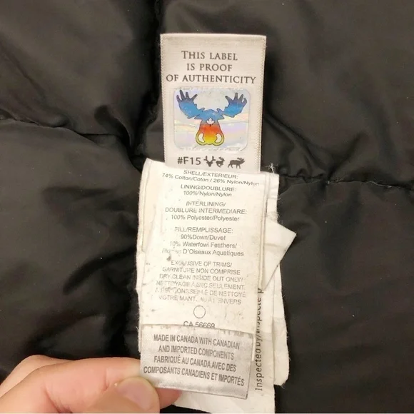 Moose Knuckles Original Stirling Parka Black Down Winter Coat Outerwear Jacket. - Picture 8 of 15